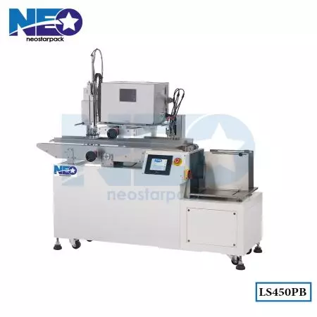 Automatic Print and Apply Labeling system with Bag Feeder - Labeler and automatic feeder with printer